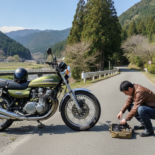 旧車バイクの出先トラブルを乗り切る！最小限の工具でできる応急処置