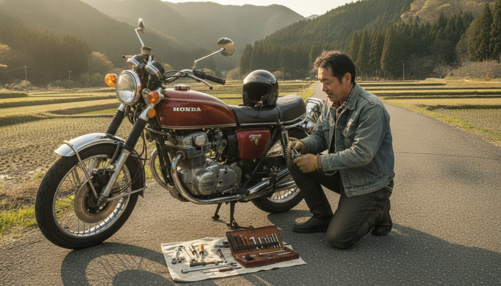 投稿についてもっと詳しく 旧車バイクの出先トラブルで困ったら？最低限工具で応急処置、自宅まで帰る緊急修理術