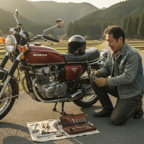 旧車バイクの出先トラブルで困ったら？最低限工具で応急処置、自宅まで帰る緊急修理術